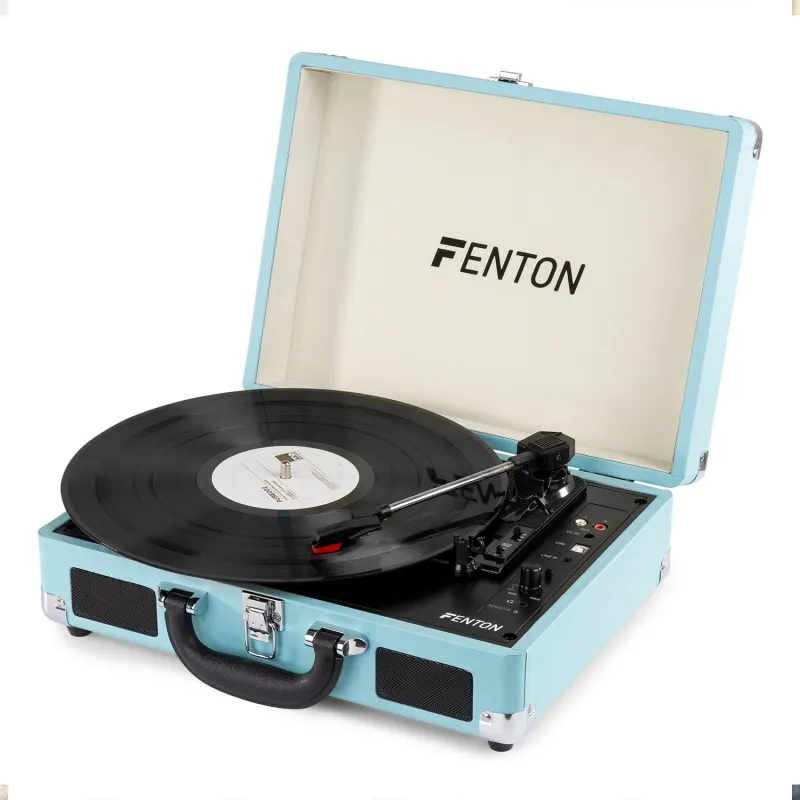 Professionale Fenton RP115 - Giradischi portatile a valigetta con BT