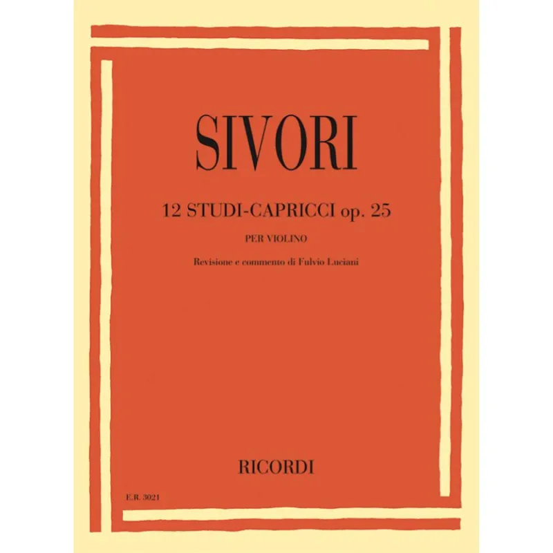 12 Studi-Capricci Op. 25 Libro Professionale