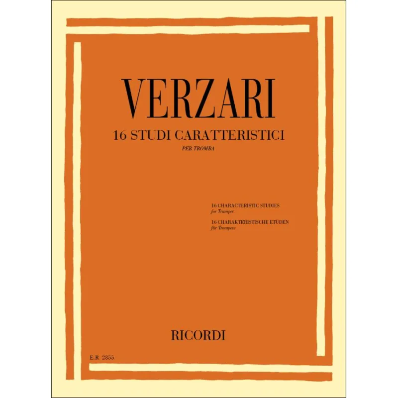 16 Studi Caratteristici Partitura Direttamente Dal Produttore