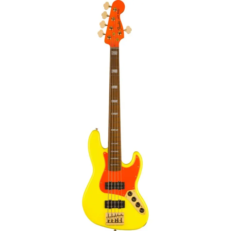 Novità Fender MonoNeon Jazz Bass V Neon Yellow