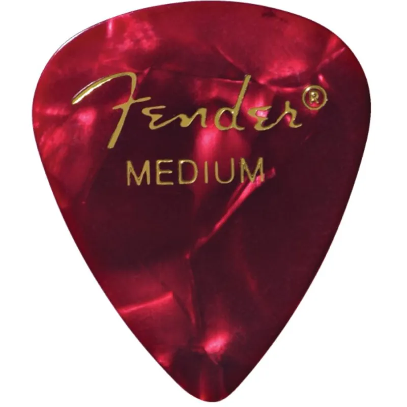 FENDER premium celluloid 351 shape picks medium red moto plettro Offerta Lampo