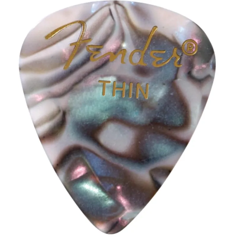 A Buon Prezzo FENDER premium celluloid 351 shape picks thin abalone plettro