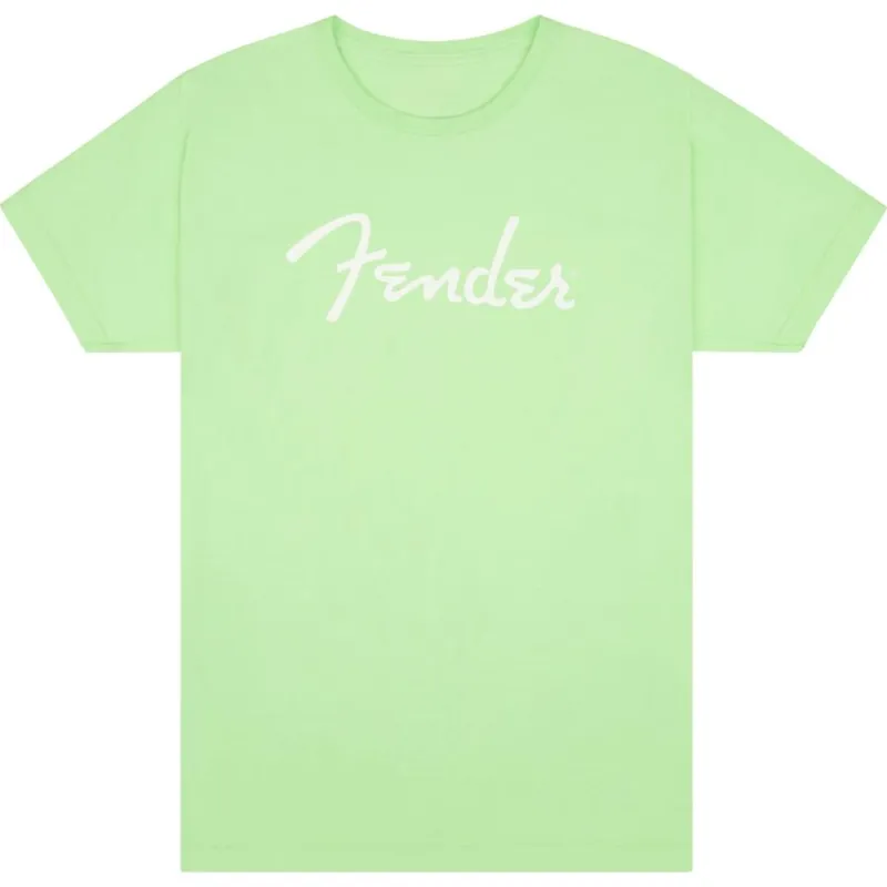 Reso Gratuito FENDER Spaghetti Logo T-Shirt Surf Green XXL