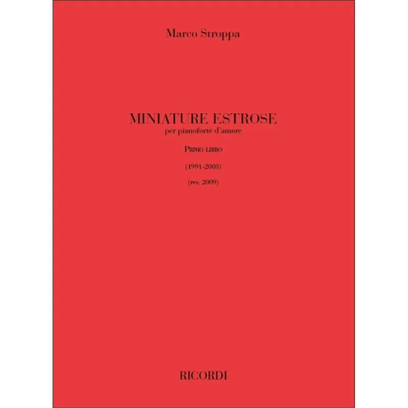 Miniature Estrose. Primo Libro Partitura Occasione Imperdibile