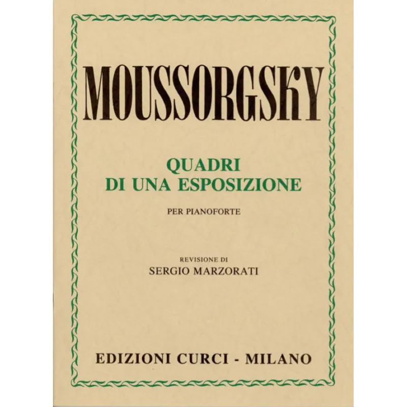 Reso Gratuito Modest Mussorgskij Quadri di una esposizione Edizioni Curci