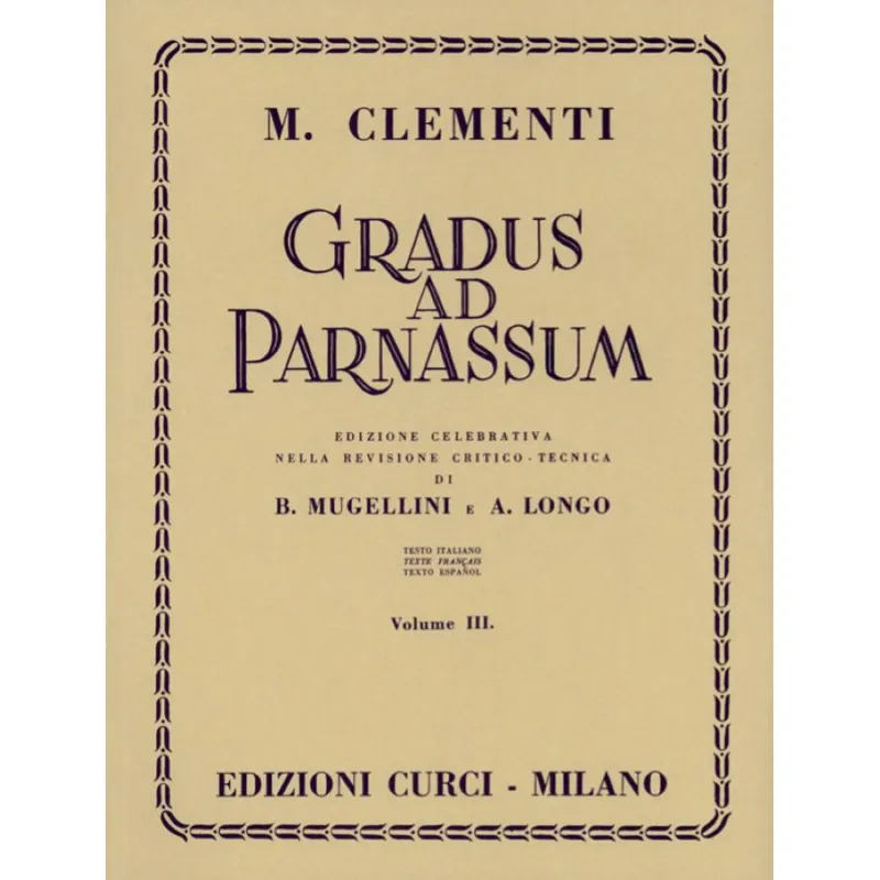 Muzio Clementi Gradus ad Parnassum Edizioni Curci Ultima Occasione