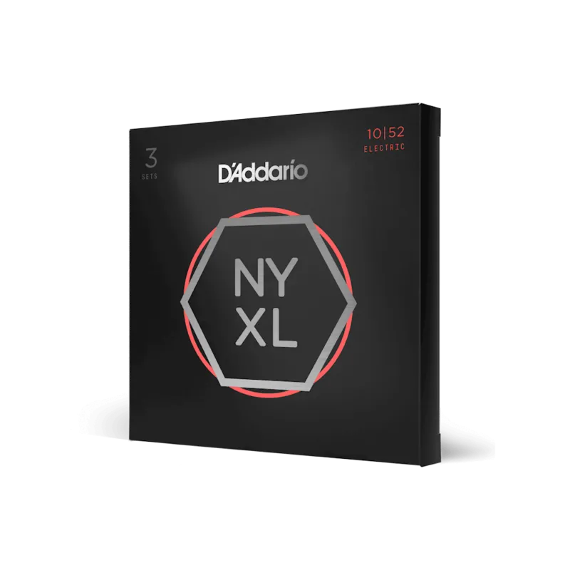 D‘Addario NYXL1052-3P Nickel Wound Light Top / Heavy Bottom 10-52 Più Venduto