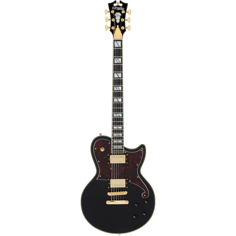 D‘Angelico Deluxe Atlantic Solid Black - Chitarra elettrica Pagamento Sicuro
