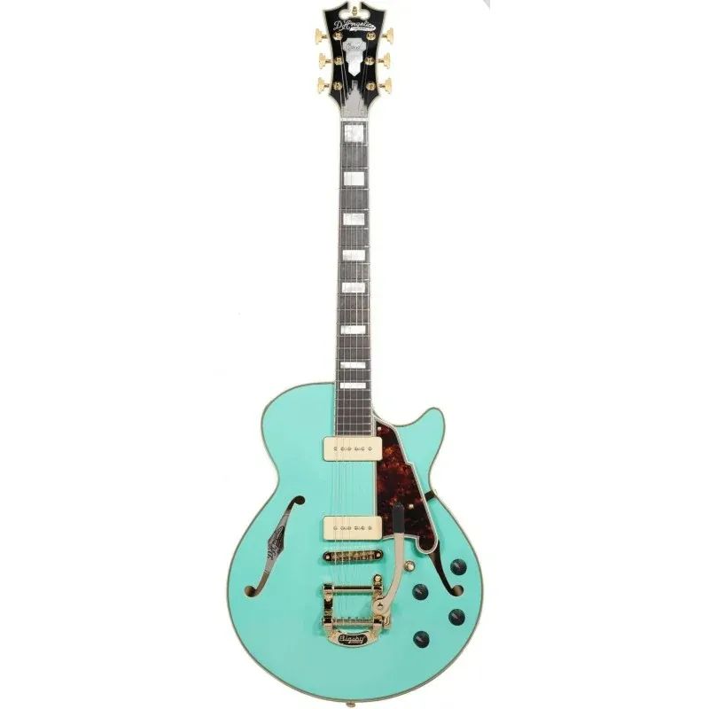 D‘Angelico Excel SS Shoreline Surf Green Bigsby - Chitarra semiacustica vintage Quantità Limitata