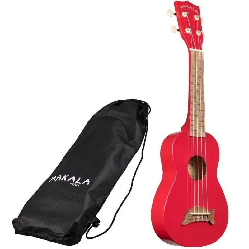 Quantità Limitata Kala MK-SD/CAR Ukulele Soprano Lucido Candy Red C/bag - Ukulele