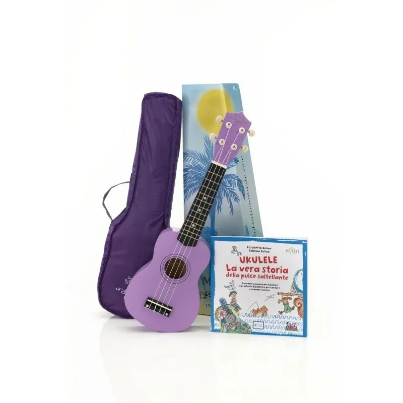 Soundsation 10-LI Kit Lilla - Ukulele soprano con bag Solo Oggi