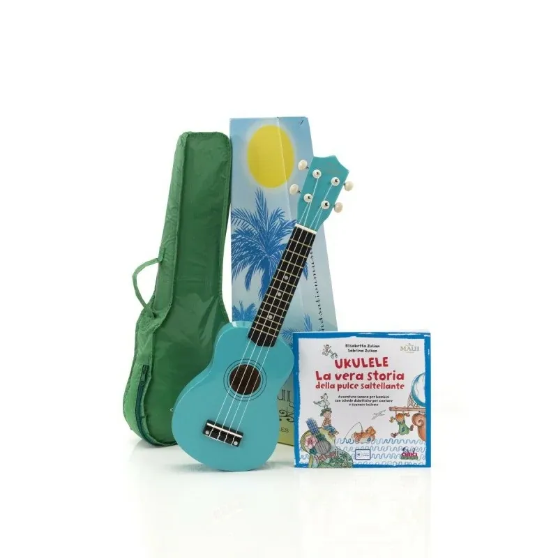 Subito Disponibile Soundsation 10-AM Kit Verde - Ukulele soprano con bag