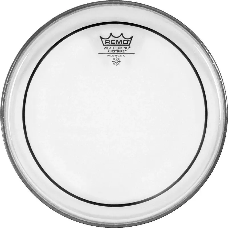 Reso Gratuito REMO Pinstripe 20" PS-1320-00 - Pelle Trasparente per Grancassa da 20"