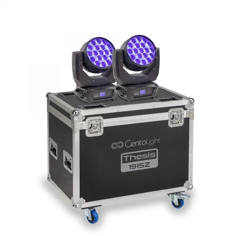 Centolight Thesis 1915Z-Set - 2 Teste Mobili con Flightcase Prezzo Ridotto