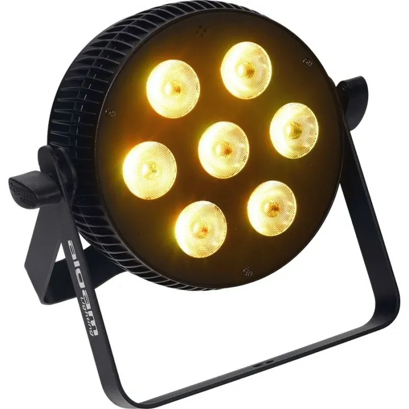 Occasione Imperdibile Algam Lighting SLIMPAR-710-QUAD - Proiettore par led 7 x 10w rgbw