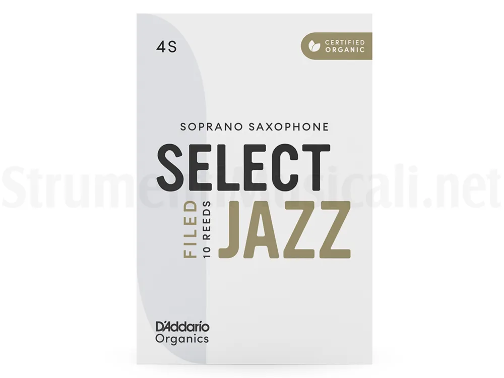 Nuovo Arrivo D‘ADDARIO Organic Select Jazz Filed Soprano Sax 4 Soft (10-pack)