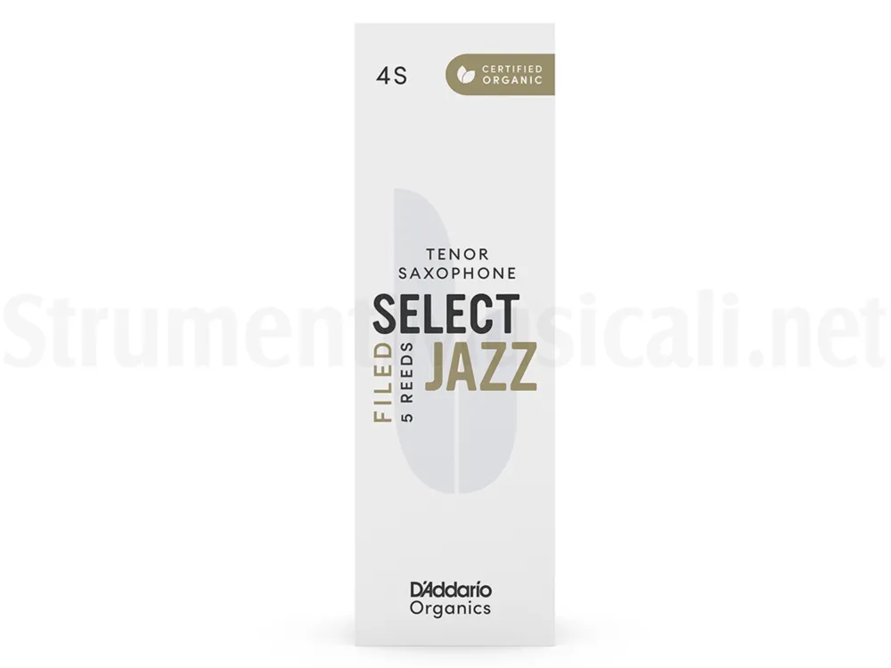 Offerta Speciale D‘ADDARIO Organic Select Jazz Filed Tenor Sax Reeds 4 Soft (5-pack)