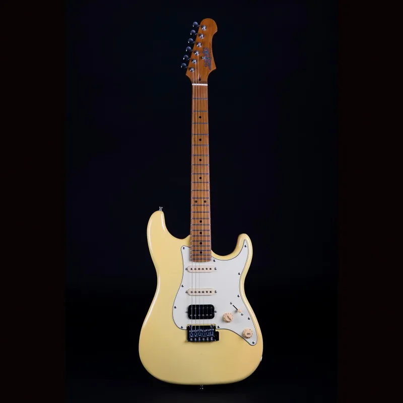 JET GUITARS JS-400 HSS VINTAGE YELLOW WHITE Offerta Lampo