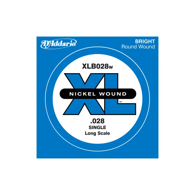 Scelto Dai Clienti D‘ADDARIO XLB028W NICKEL WOUND BASS STRING 028