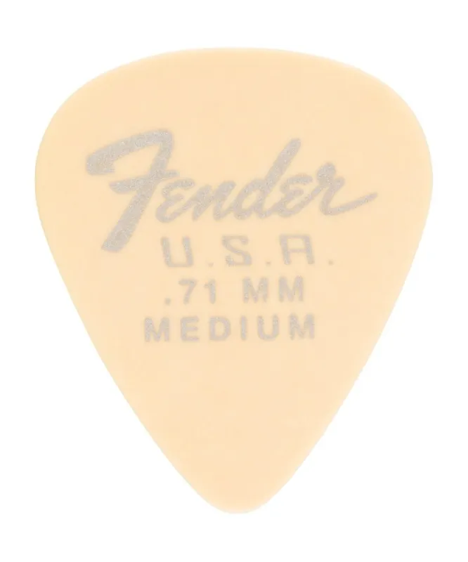 Professionale FENDER PLETTRI DURA-TONE 351 SHAPE .71 OLYMPIC WHITE 12-PACK