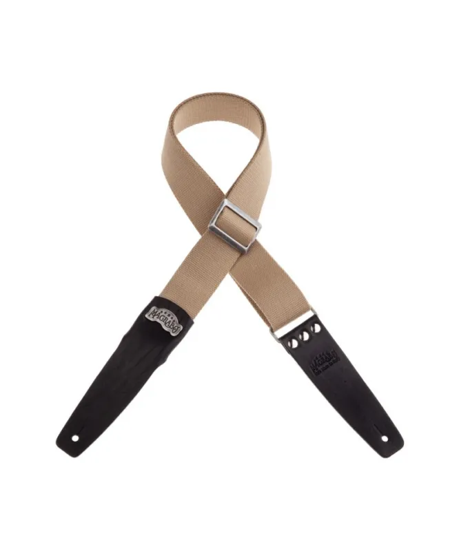 Offerta Speciale MAGRABO‘ STRIPE SC COTTON BEIGE 5 CM TERMINALI CORE NERO, FIBBIA RECTA ARGENTO