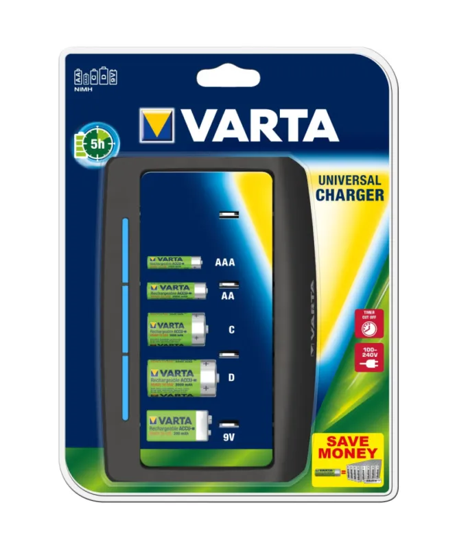 CARICATORE UNIVERSALE VARTA PER BATTERIE Non Perdere