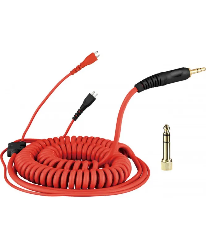 ZOMO SPIRAL CORD DELUXE PER SENNHEISER HD 25 - 3.5M - ROSSO Reso Gratuito