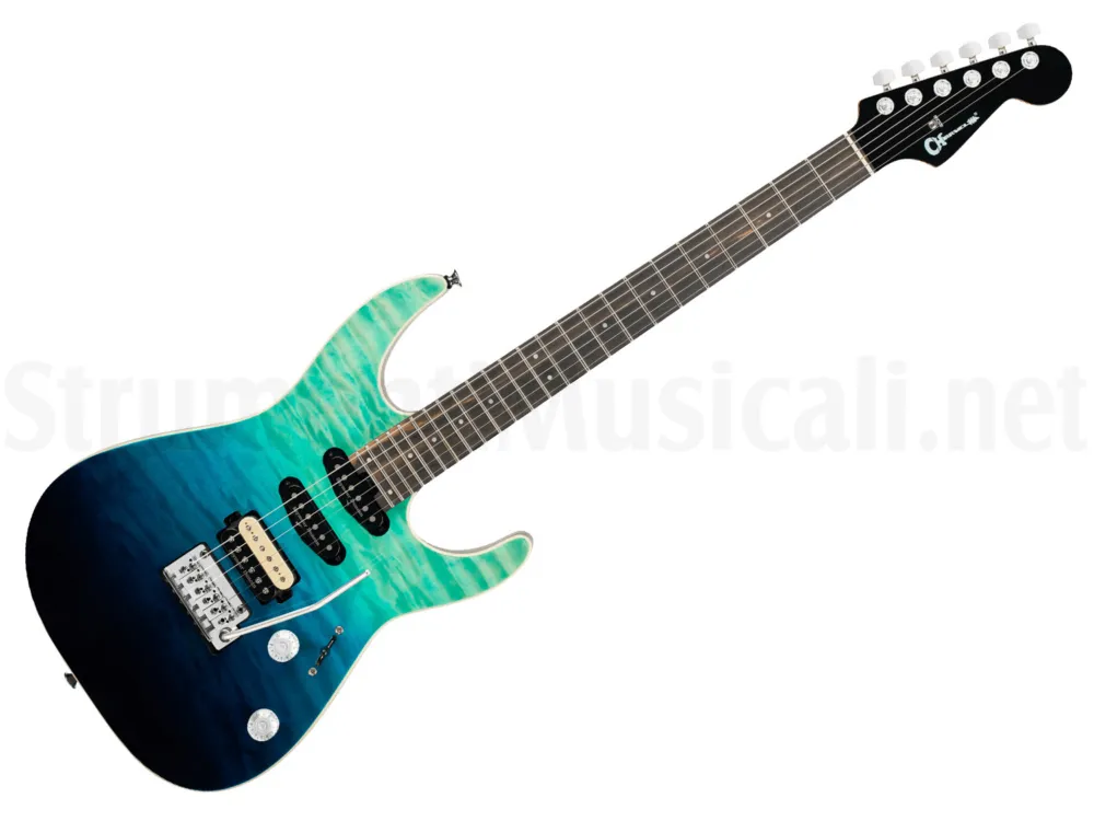 Prezzo Di Fabbrica CHARVEL Pro-mod Plus Dk24 HSS Qm Blue Curaçao