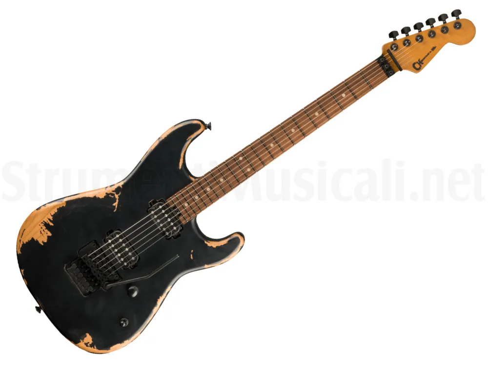 Promozione CHARVEL Pro-Mod Relic San Dimas Style 1 HH FR PF Weathered Black