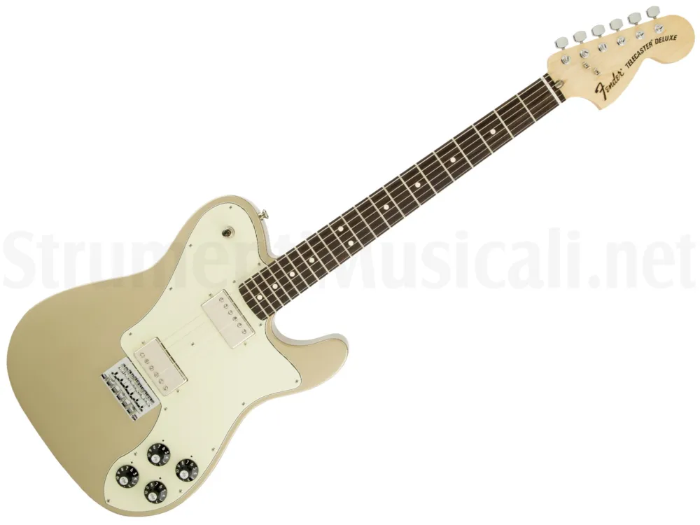 FENDER Chris Shiflett Telecaster Deluxe RW Shoreline Gold Vendita Finale