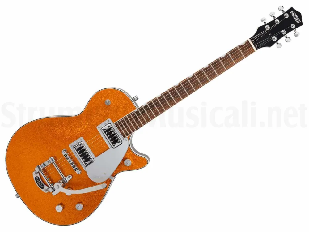 Quantità Limitata GRETSCH G5230t Electromatic Sparkle Jet Ft SC With Bigsby LRL Gold Sparkle
