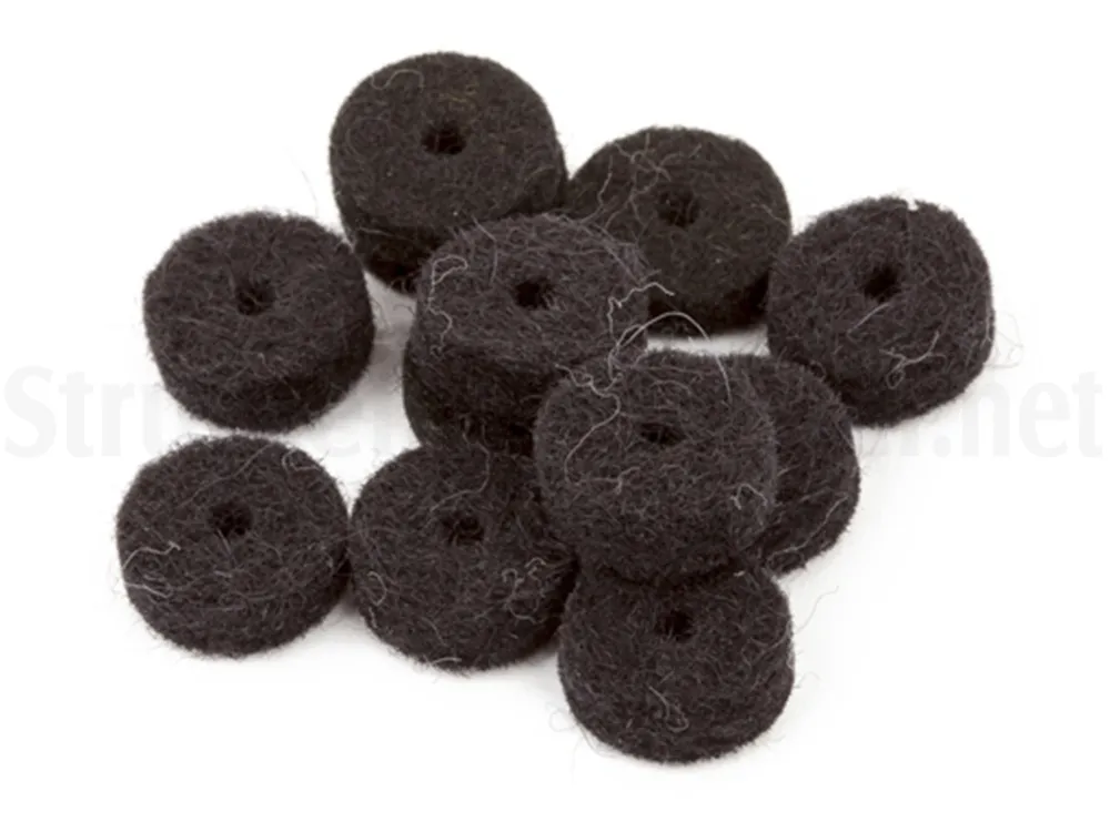 Must-Have FENDER Black Strap Button Felt Washers (12 pack)
