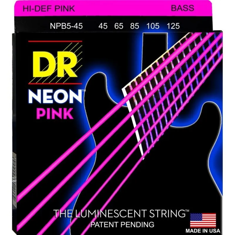 DR Strings K3 NEON HI DEF PINK NPB5 45 A Buon Prezzo