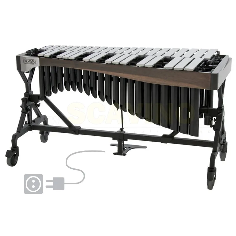 Pagamento Sicuro ADAMS VAAT4004S Vibrafono Artist Alpha, 4.0 Oct. (C3-C8), bars 57-38mm, Traveller frame, with motor (40-140rpm),Walnut blavk silver bars