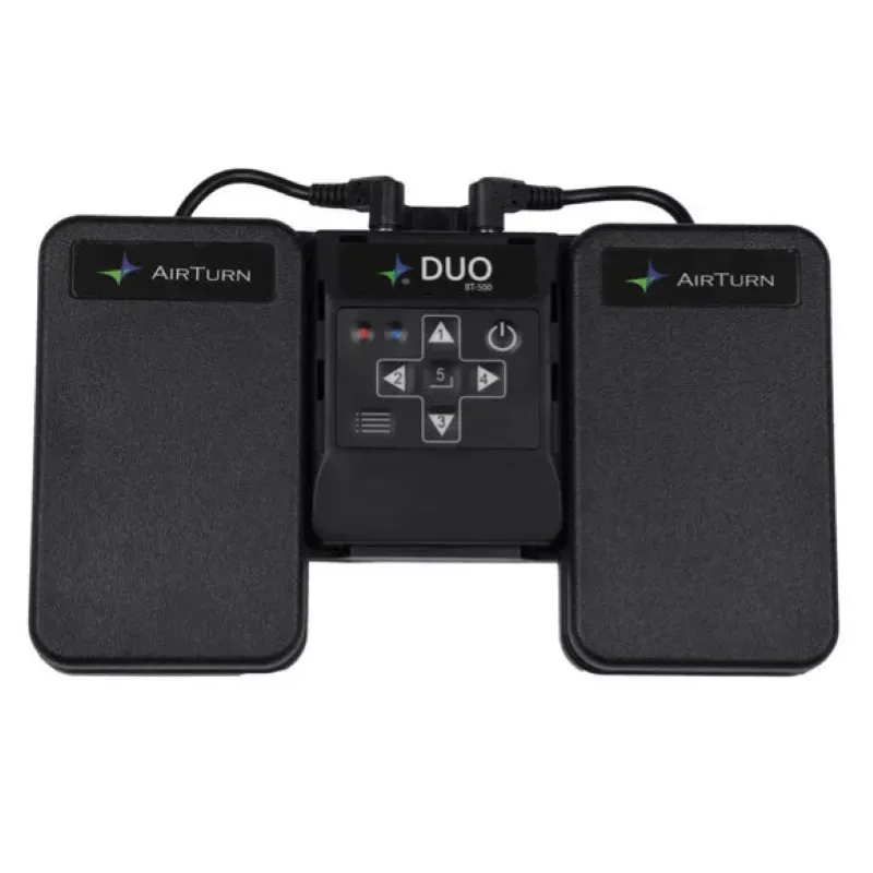 AirTurn DUO500 Bluetooth 5.0 Foot Switch Controller Volta pagine per Lettore di spartiti Nuovo Arrivo