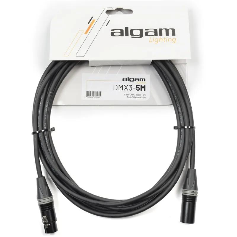 Algam Lighting DMX3-5M Cavo DMX 3 Poli 5 mt Compra Oggi Stesso