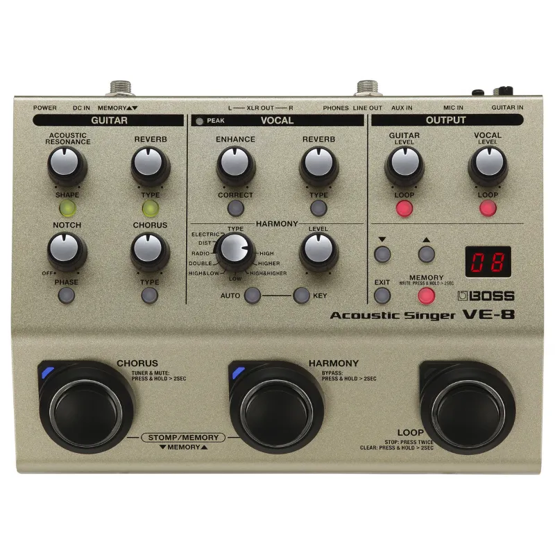 Occasione Boss VE8 Processore di Effetti per Voce e Chitarra Acustica