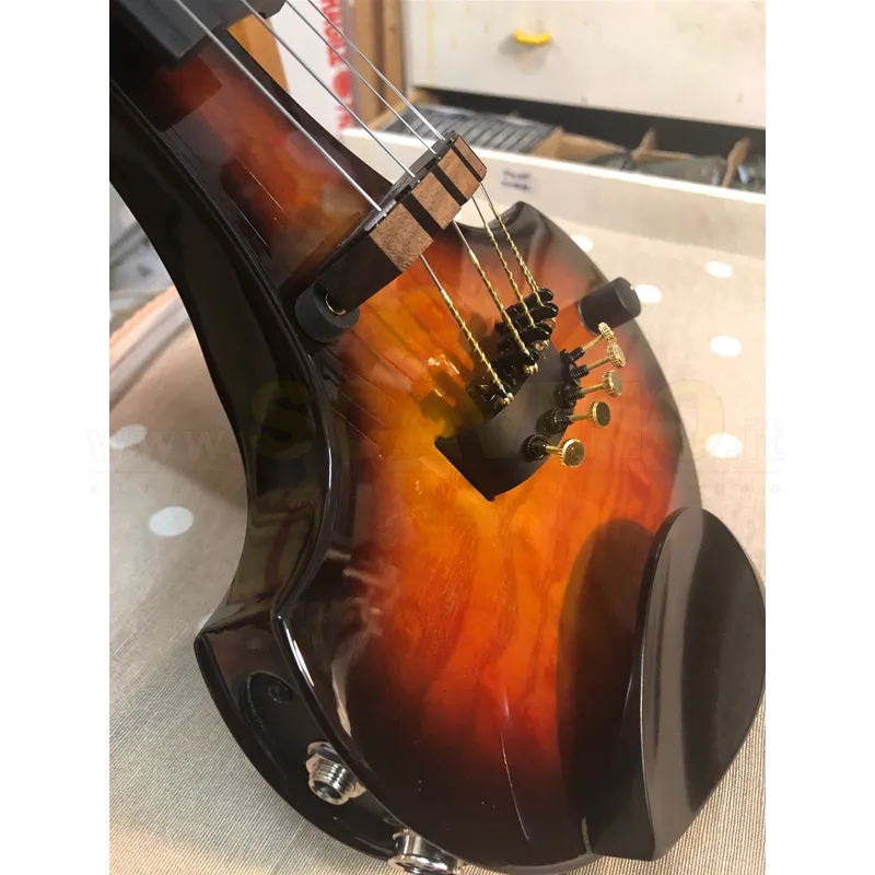 Nuovo Arrivo Cantini Violino Earphonic 5 corde Occhietto MIDI Tobacco Burst Silent