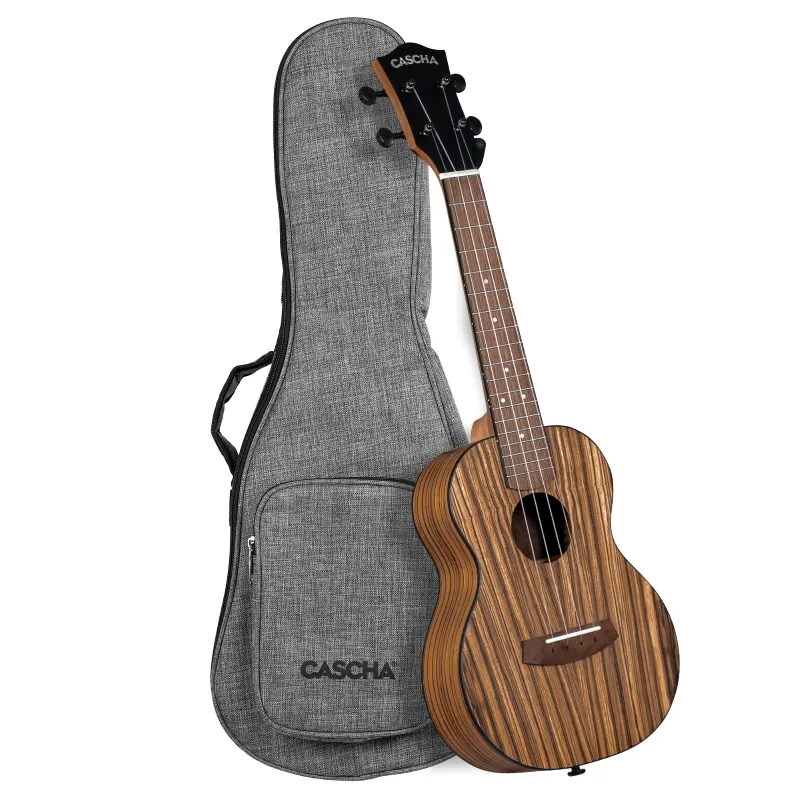 Cascha CUCZW1 Concert Ukulele Zebra Wood Ultime Pezzi
