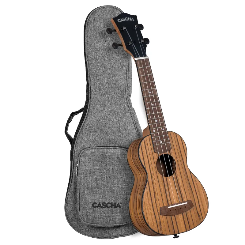 Cascha CUSZW1 Soprano Ukulele Zebra Wood Acquista Ora