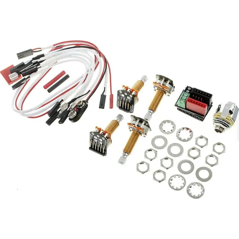 EMG Kit di conversione per 1/2 pick-ups LS HZ Kit solderless "solderless" (non necessita di saldature) per l‘installazione di 1 o 2 pick Professionale