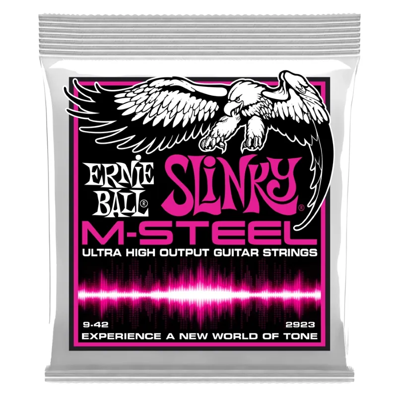 Ernie Ball 2923 - M-Steel Super Slinky 9-42 Direttamente Dal Produttore