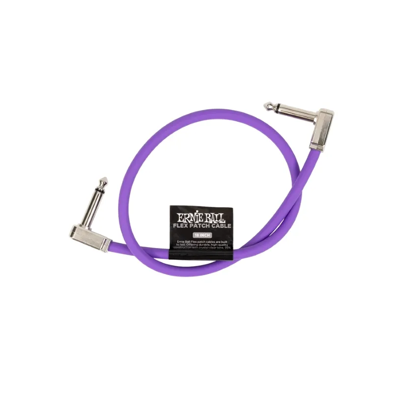 Spedito Oggi Ernie Ball 6449 Flex Patch Cable Purple 46cm