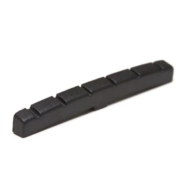 Promozione Esclusiva GraphTech Black Tusq XL Nut Strato Style LH 41,98x3,22x4,98 Capotasto in Black Tusq con sedi per chitarra elettrica 6 corde mancina (ideale per le chitarre elettriche Strato Style sia con la base piatta che con quella curva)