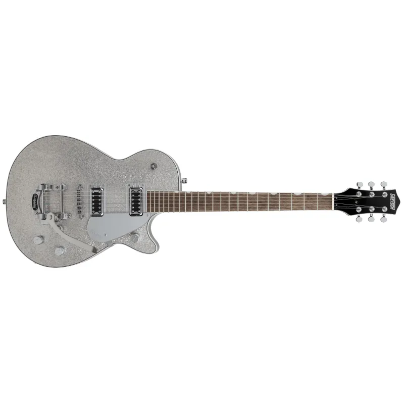 Gretsch G5230T Electromatic® Sparkle Jet™ FT Single-Cut with Bigsby®, Laurel Fingerboard, Silver Sparkle 2507914517 Professionale