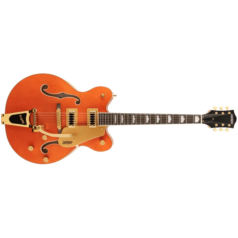 Promozione Esclusiva Gretsch G5422TG Electromatic® Classic Hollow Body Double-Cut with Bigsby® and Gold Hardware, Orange Stain 2506217512