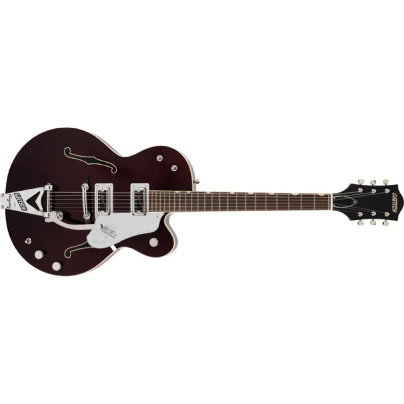 Gretsch G6119T-62 Vintage Select Edition ‘62 Tennessean™ Hollow Body with Bigsby®, TV Jones®, Dark Cherry Stain Promozione