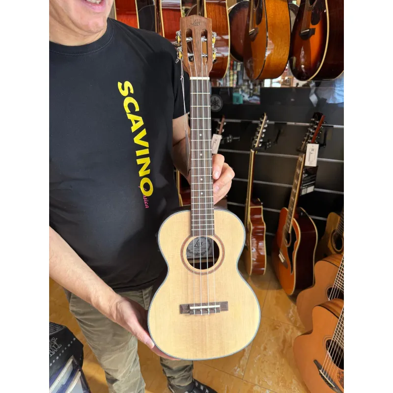 Bestseller LAX UK712-TE Ukulele TENORE, matt finish, Amplificato