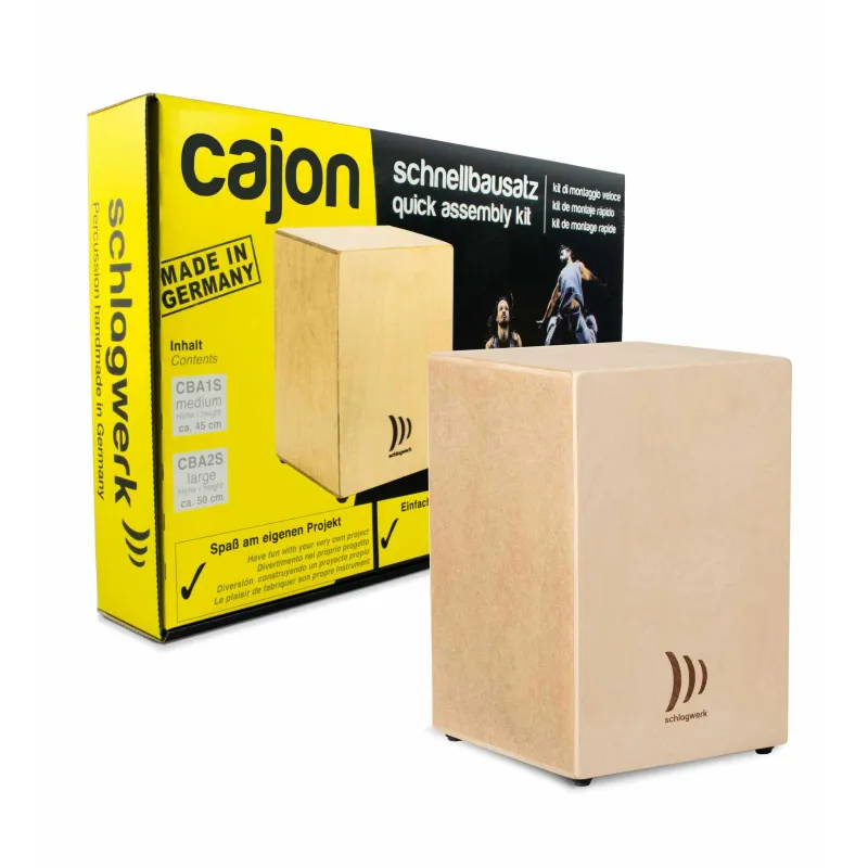 Novità Schlagwerk CBA10S Cajon in Kit Montaggio SPL Medium Betulla 30 x 30 x 45