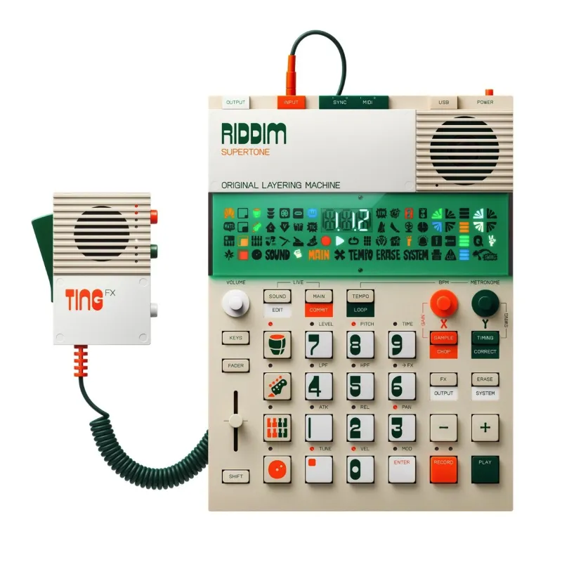 Novità Teenage Engineering EP40 Riddim Campionatore Portatile con Sequencer Integrato Ideale per Raggae
